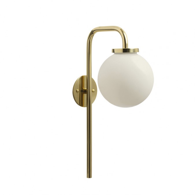 Big Bulb Opal Wall Light